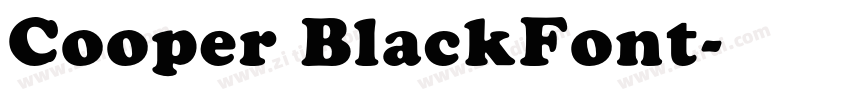 Cooper BlackFont字体转换